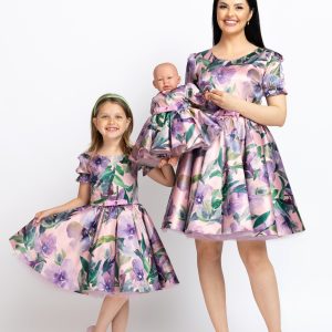Set rochii mama fiica Satin Silk