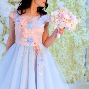 Blue & Baby Pink Dress
