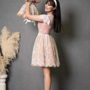 Set rochii mama fiica Mocha Dresses