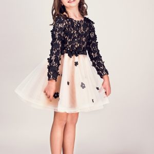 Rochie fetiță Black Daisy Girl Dress