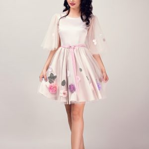 Rochie damă Beige Lilac Dress