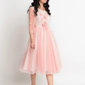 Rochie damă Peach Ivory Dress