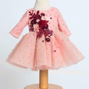 Peach Pearl Girl Dress