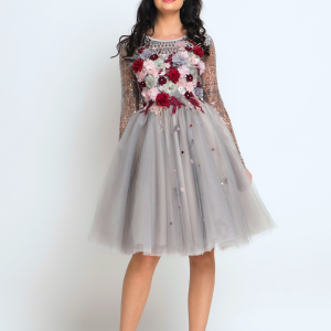Grey Sequin Dress