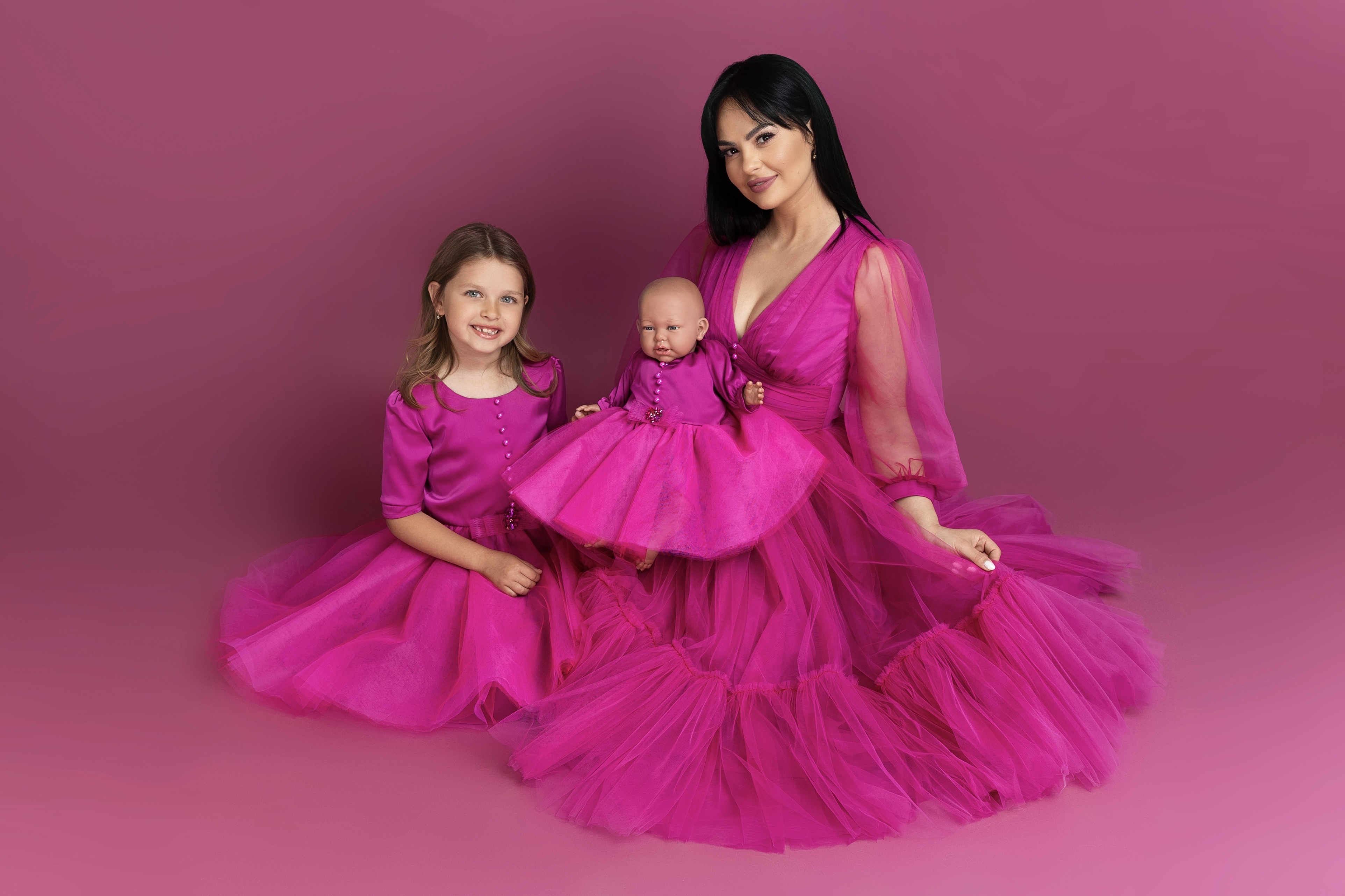 Rochie fetita Cyclamen - imagine 3